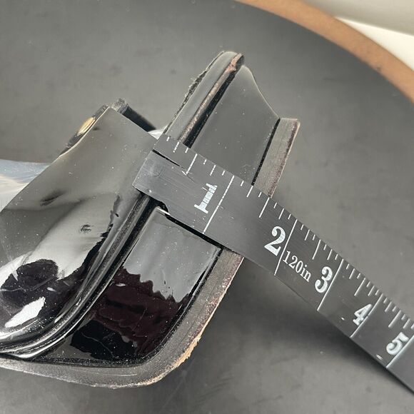 Yves Saint Laurent Heels Women 40 Black Patent Leather Platform Stiletto Italy‎ - Picture 11 of 16